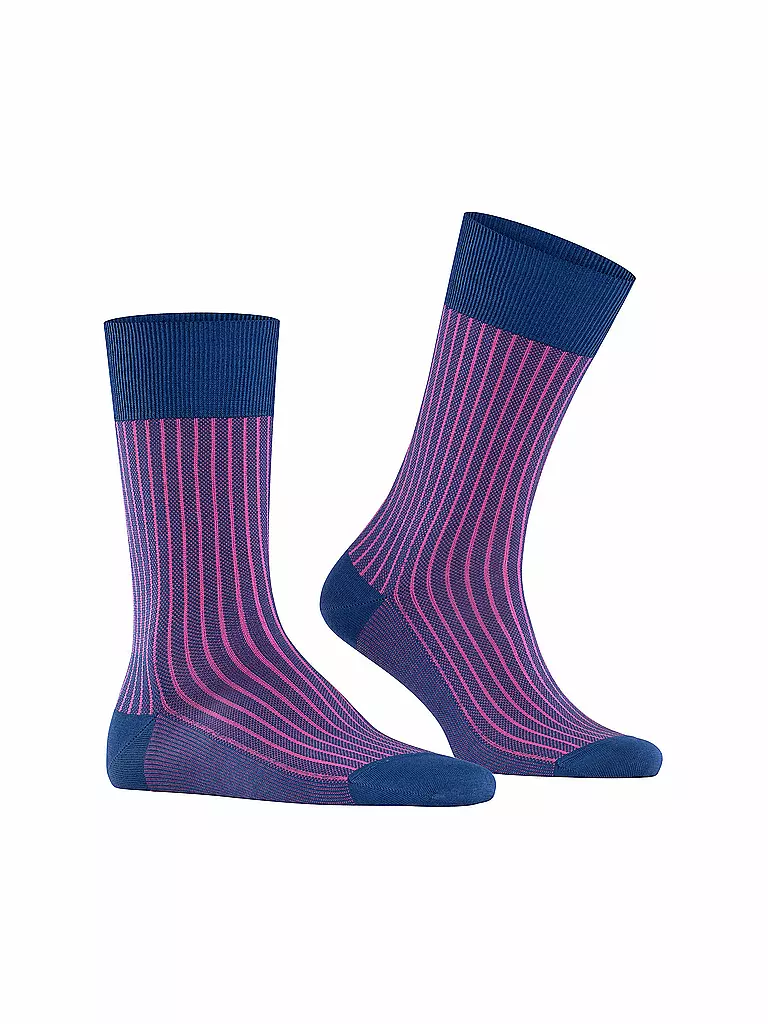 FALKE | Socken Oxford Stripe Royal blue | blau