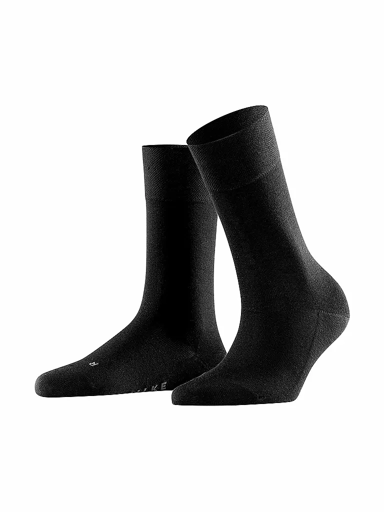 FALKE | Socken Sensitive Intercontinental black | schwarz