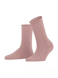 FALKE | Socken SHINY SO flint grey | rosa
