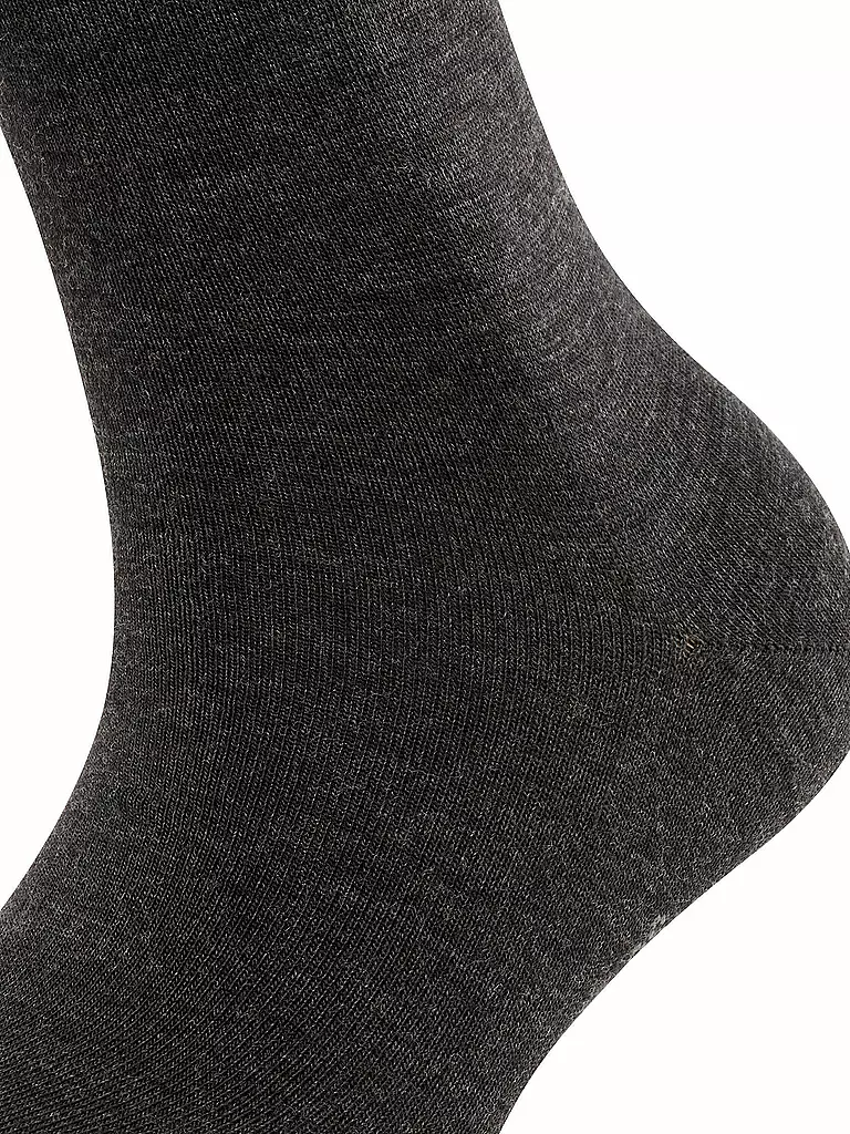 FALKE | Socken Soft Merino anthrazit | hellgrau