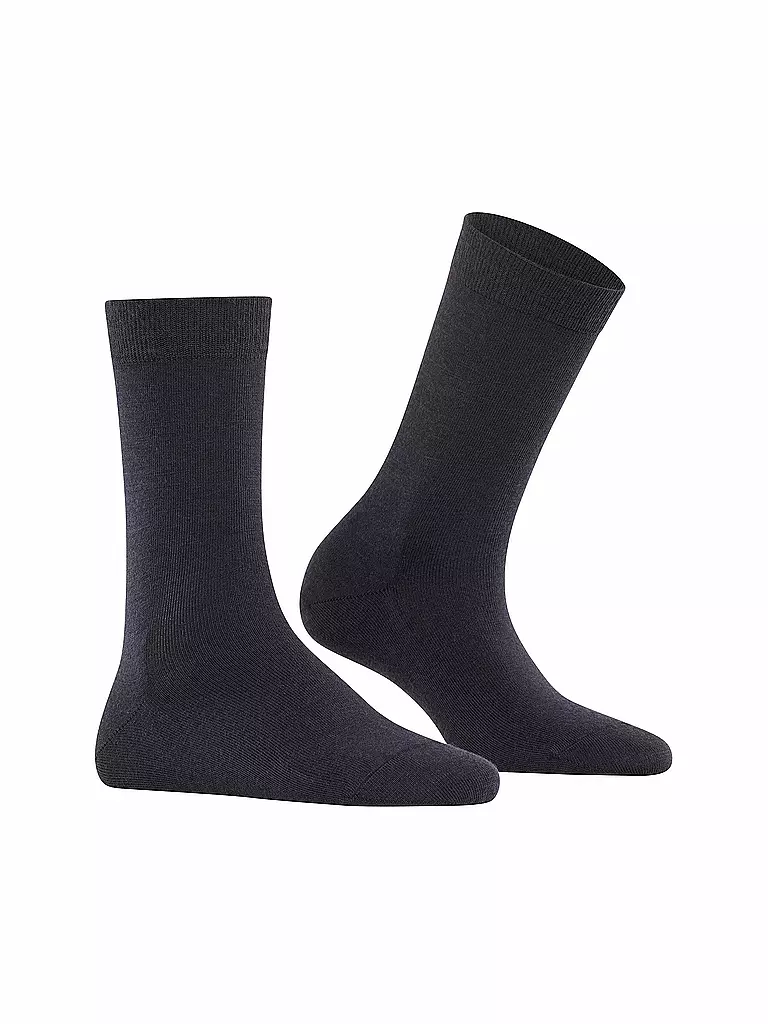 FALKE | Socken Soft Merino marine | blau