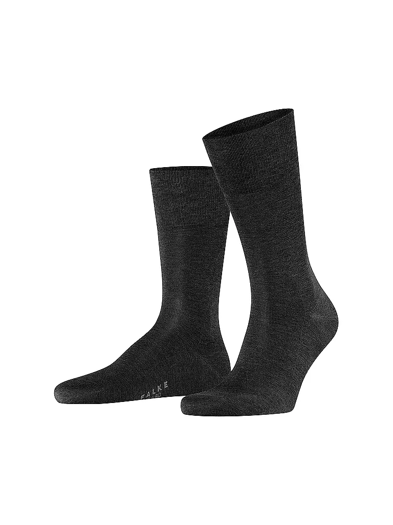 FALKE | Socken TIAGO anthracite melange | grau