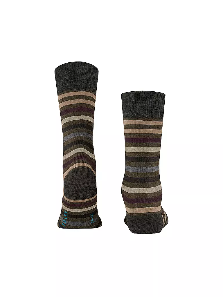 FALKE | Socken TINTED STRIPE beech | braun