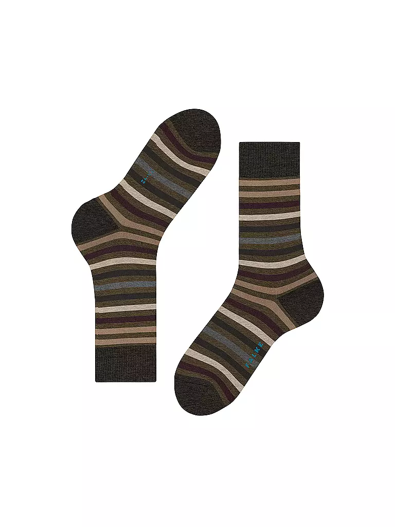 FALKE | Socken TINTED STRIPE beech | braun