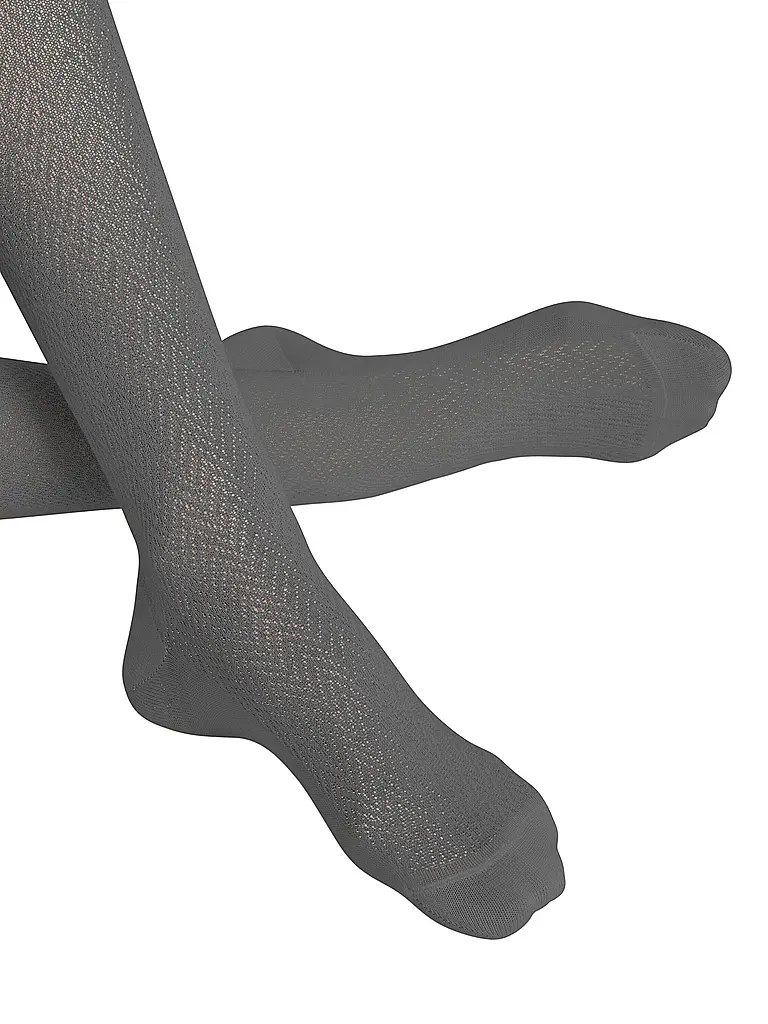FALKE | Strickstrumpfhose FABLE ESTATE flanell | grau