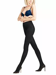 FALKE | Strickstrumpfhose Family Dark Brown | schwarz