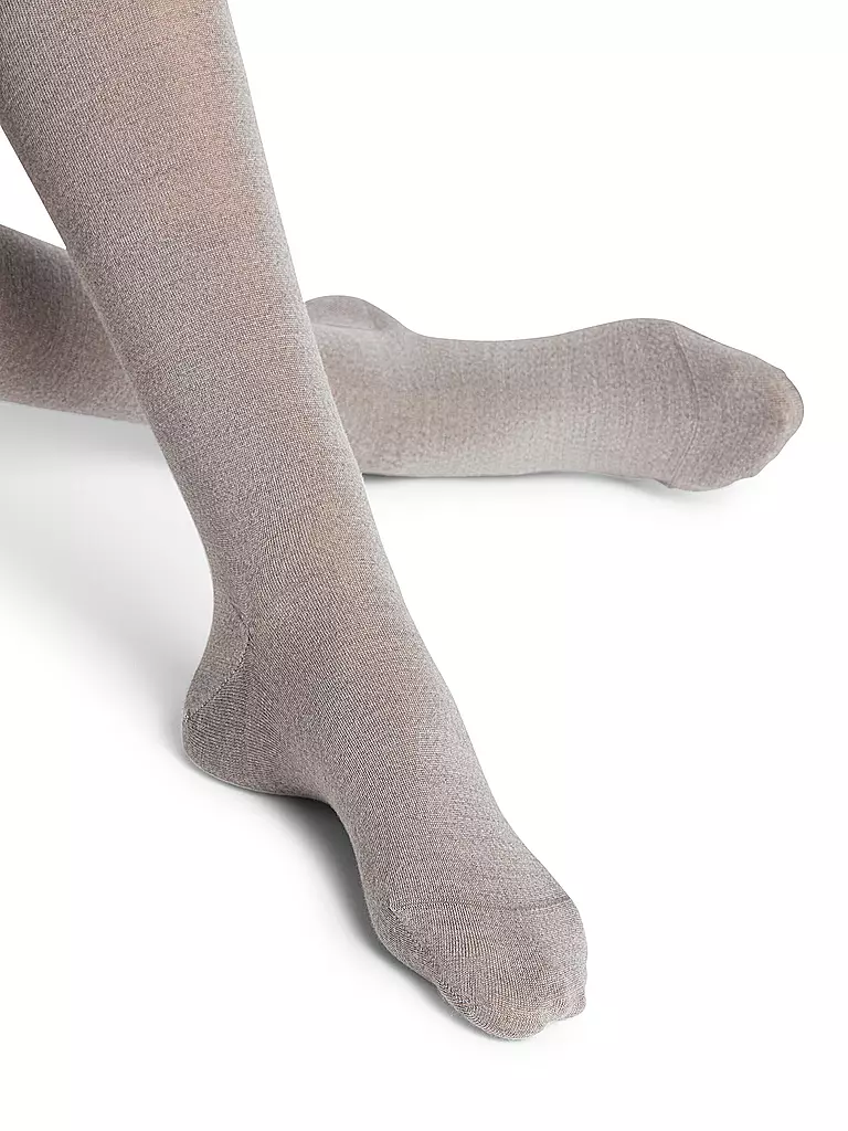 FALKE | Strickstrumpfhose SOFTMERINO graumele | schwarz