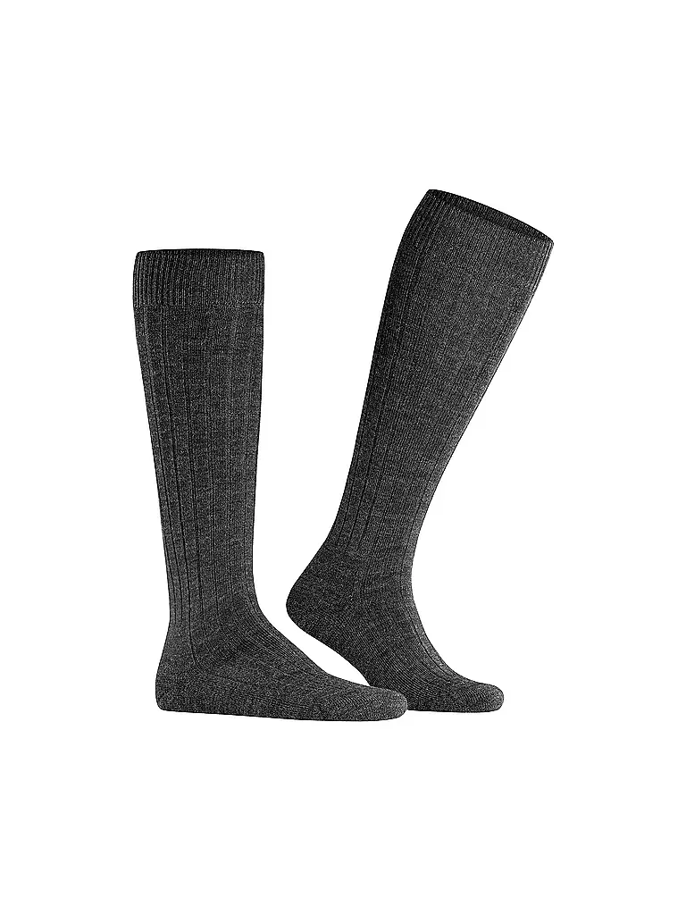 FALKE | Stutzen TEPPICH IM SCHUH anthracite mel. | dunkelgrün