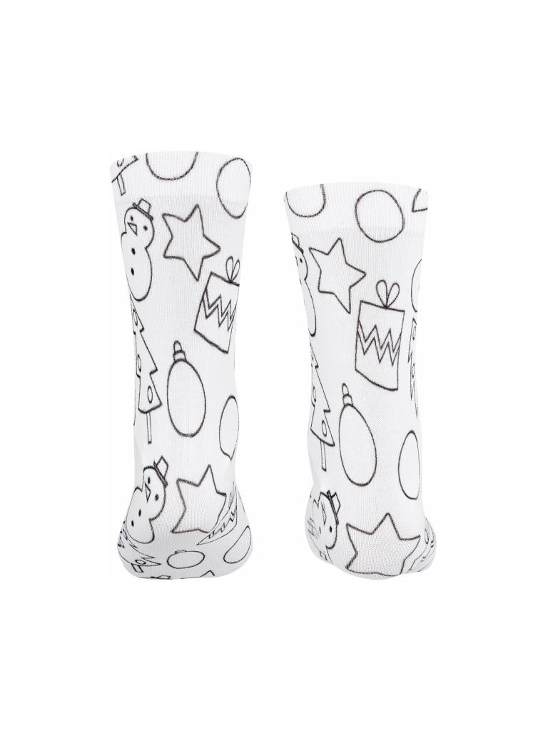 FALKE | X-Mas Paint Kinder Socken zum Ausmalen white | weiß