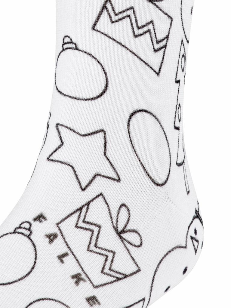 FALKE | X-Mas Paint Kinder Socken zum Ausmalen white | weiß