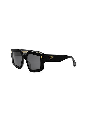 FENDI | FENDI Roma schwarze eckige Sonnenbrille 