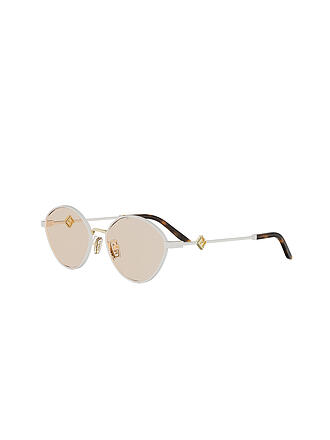 FENDI | FF Diamonds Weisse Runde Sonnenbrille