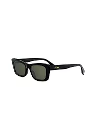 FENDI | FENDI Lettering schwarze eckige Sonnenbrille | schwarz