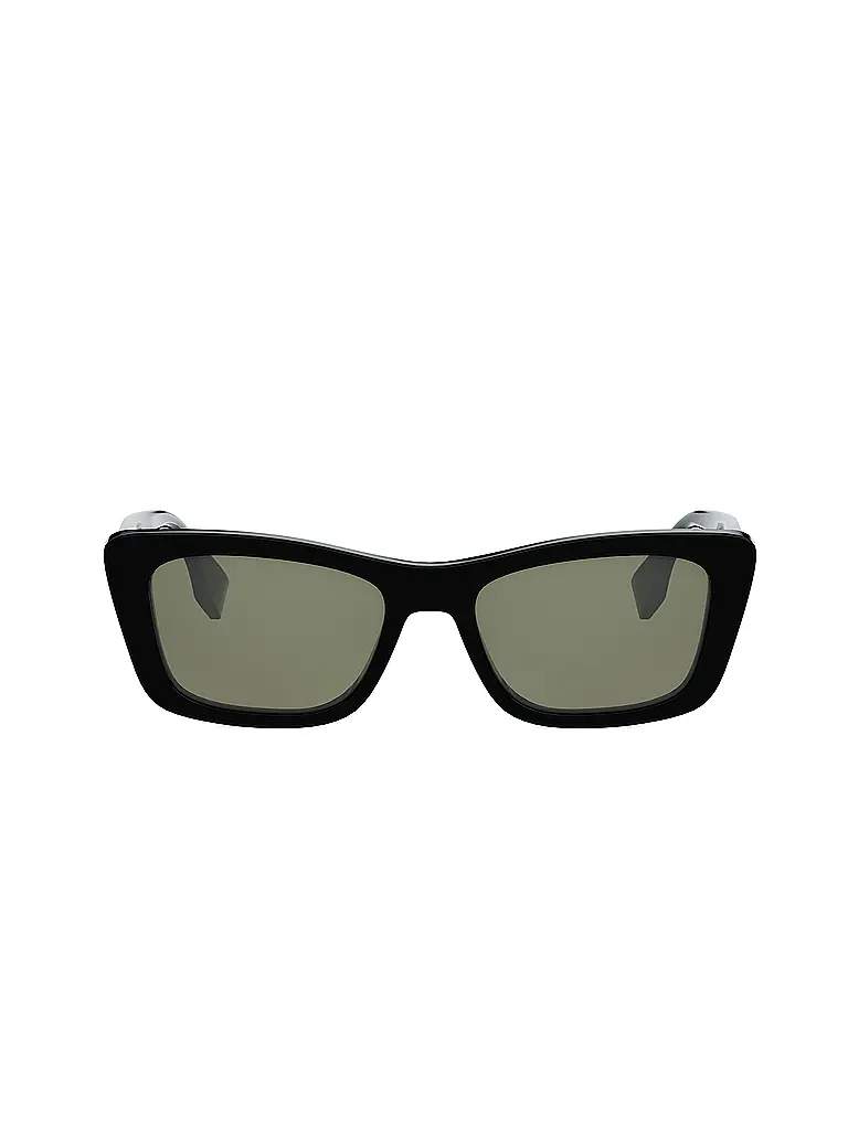 FENDI | FENDI Lettering schwarze eckige Sonnenbrille | 