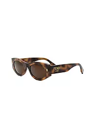 FENDI | FENDI Roma schwarze ovale Sonnenbrille | braun