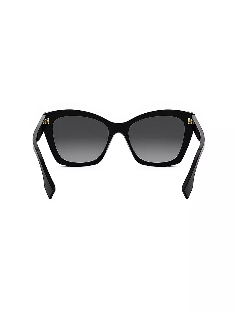 FENDI | Lettering schwarze eckige Sonnenbrille | schwarz
