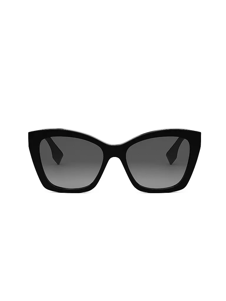 FENDI | Lettering schwarze eckige Sonnenbrille | schwarz