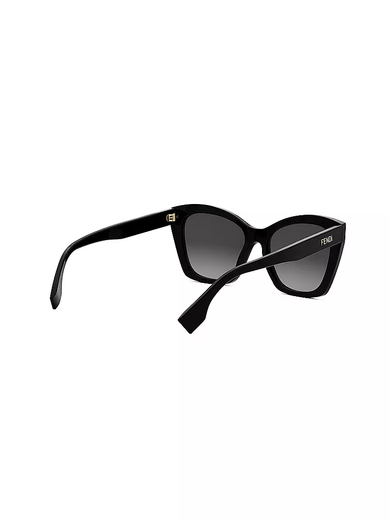 FENDI | Lettering schwarze eckige Sonnenbrille | schwarz