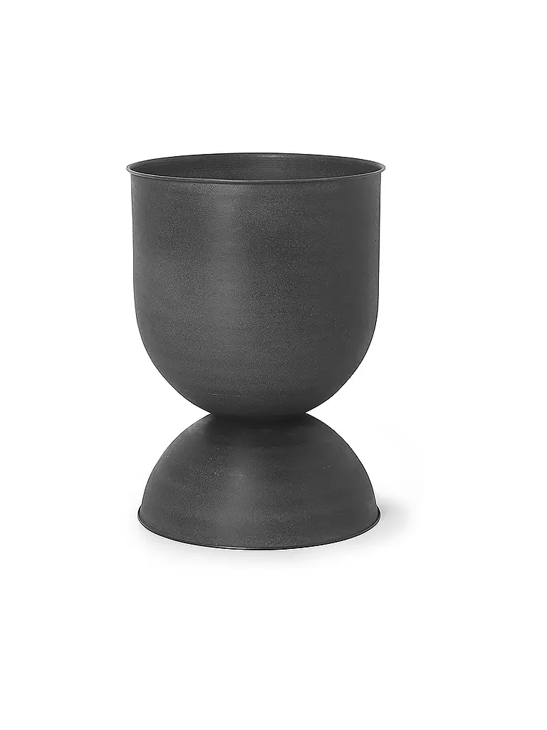FERM LIVING | Blumentopf - Hourglass Pot Medium Black | schwarz