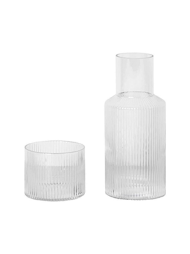 FERM LIVING | Karaffe Set Small RIPPLE | transparent