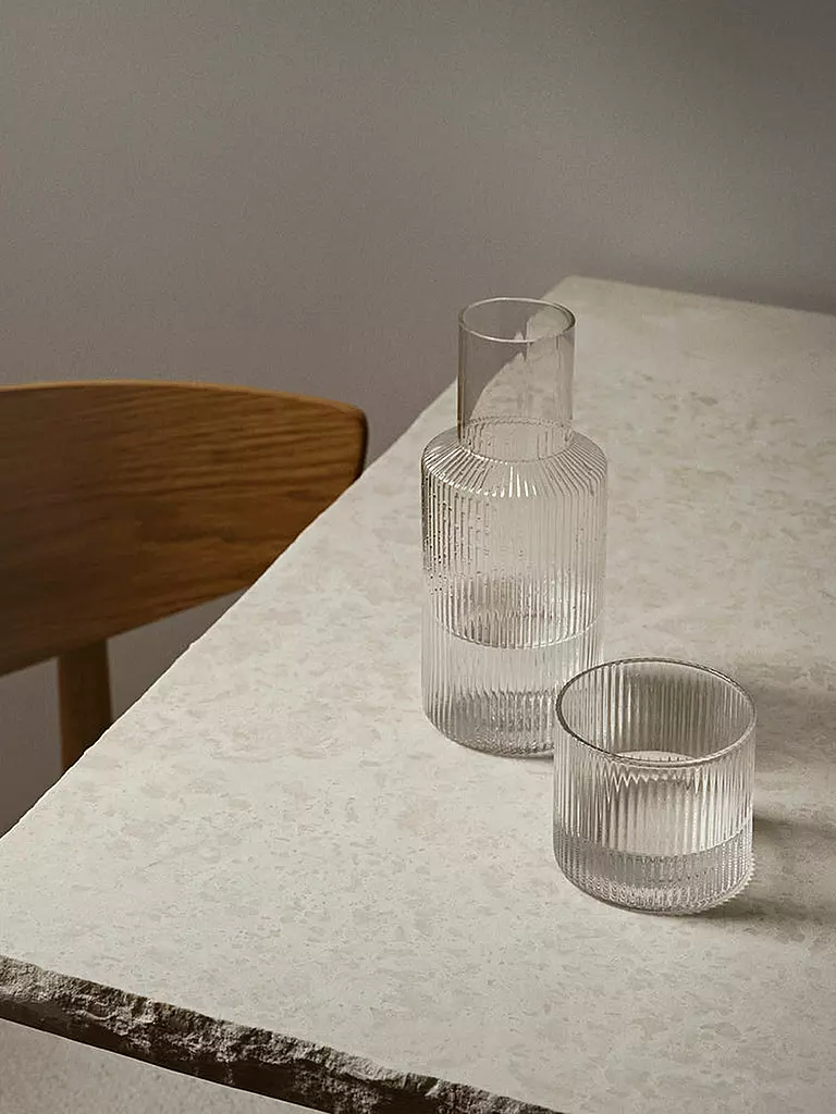 FERM LIVING | Karaffenset RIPPLE SMALL Clear | transparent