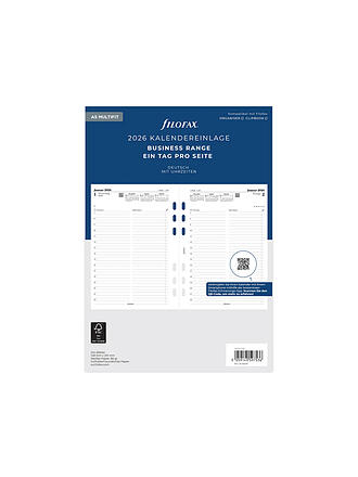 FILOFAX | Kalendereinlage Tag deutsch A5 Multifit 2026
