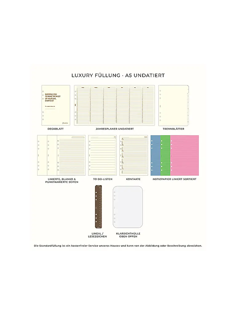 FILOFAX | A5 Organiser Lockwood Navy Undated | 