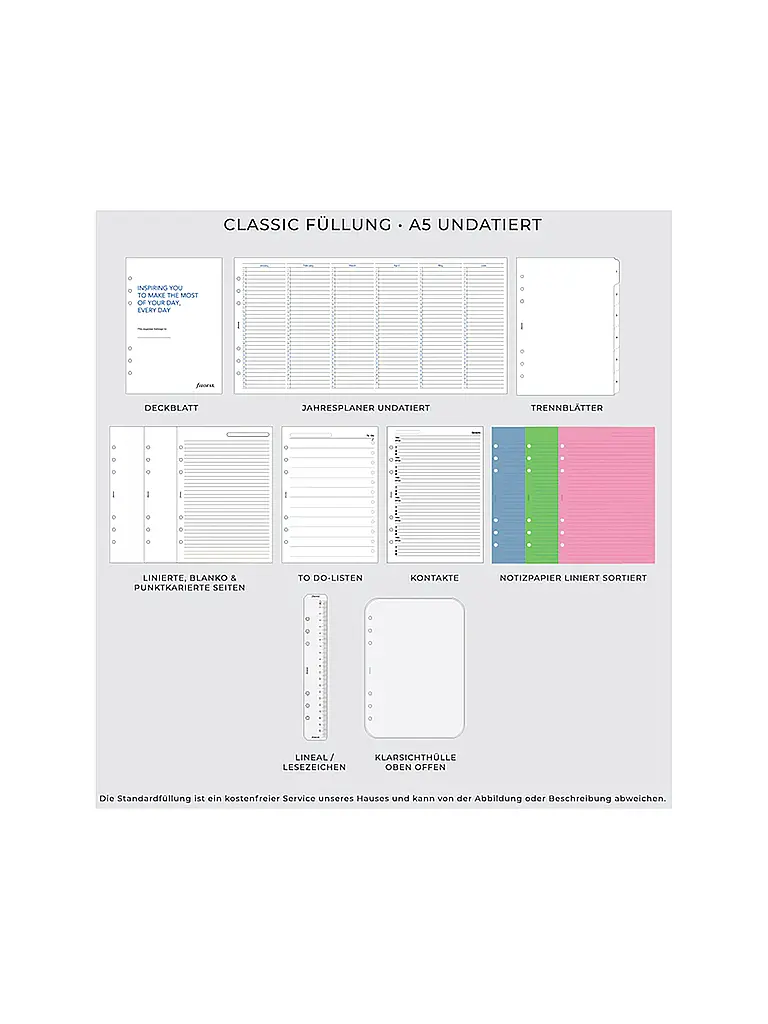 FILOFAX | A5 Organiser The Original Dark Aqua | 