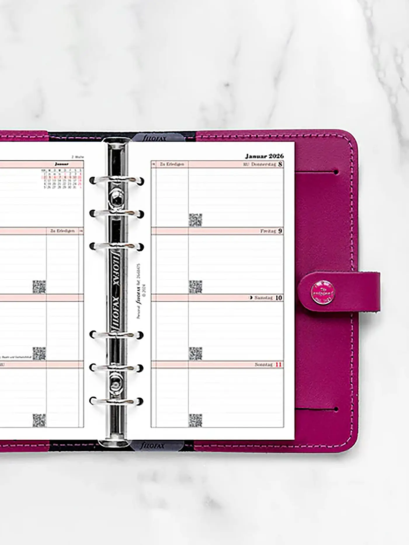 FILOFAX | Kalendereinlage Woche Deutsch Personal 2026 | weiss