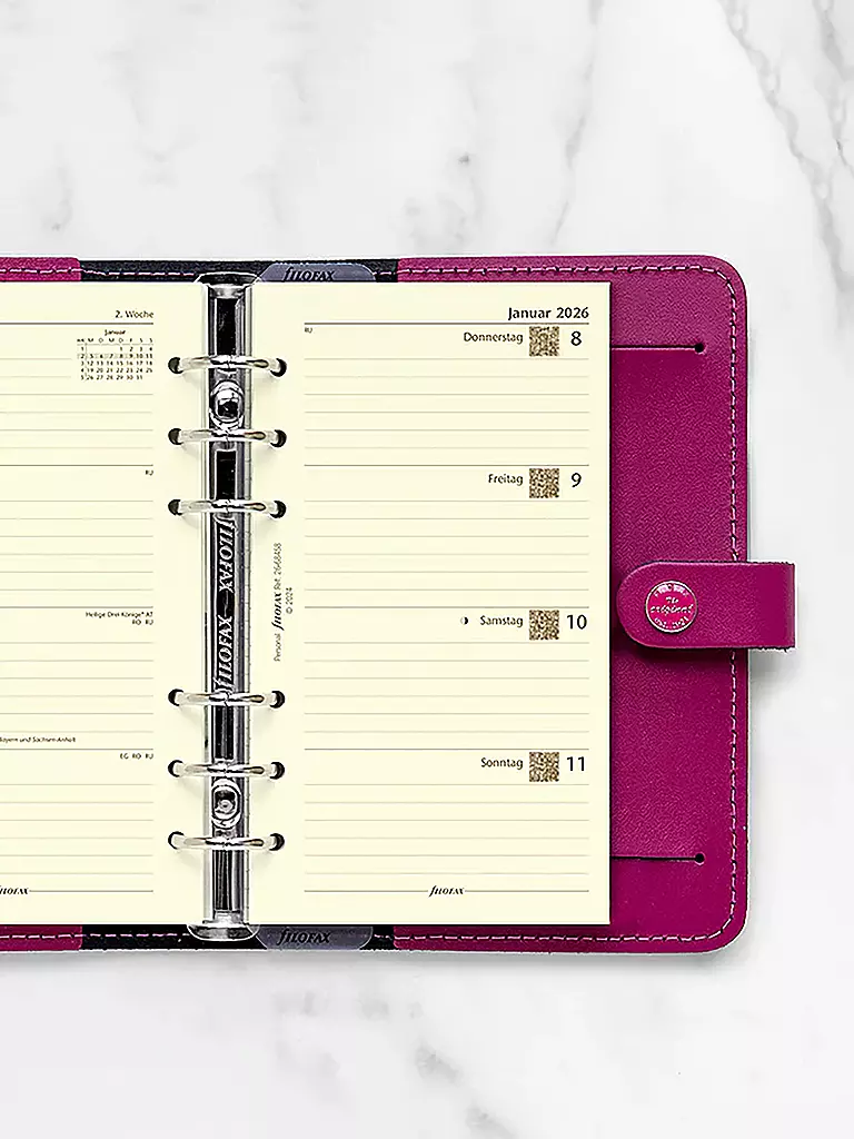 FILOFAX | Kalendereinlage Woche Deutsch Personal 2026 | weiss