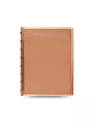 FILOFAX | Notizbuch nachfüllbar A5 SAFFIANO METALLIC Rose Gold | rosa