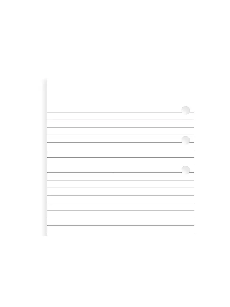 FILOFAX | Notizpapier weiß liniert - Personal | 