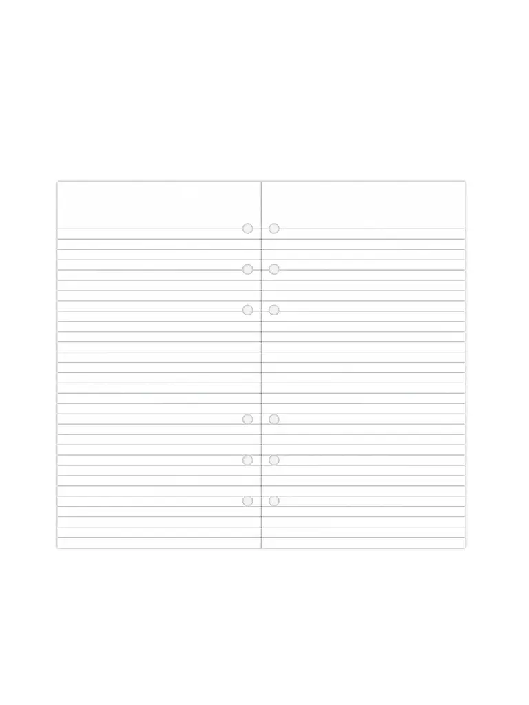 FILOFAX | Notizpapier weiß liniert - Personal | 