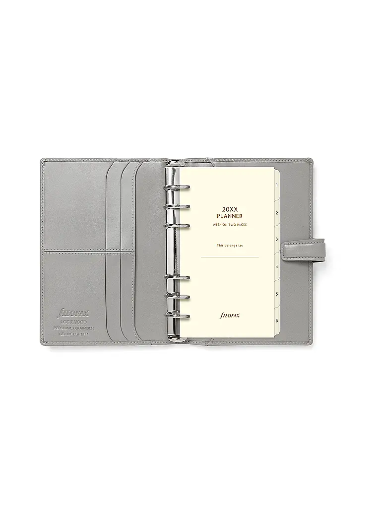 FILOFAX | Personal Organiser Lockwood Concrete | Hellgrau