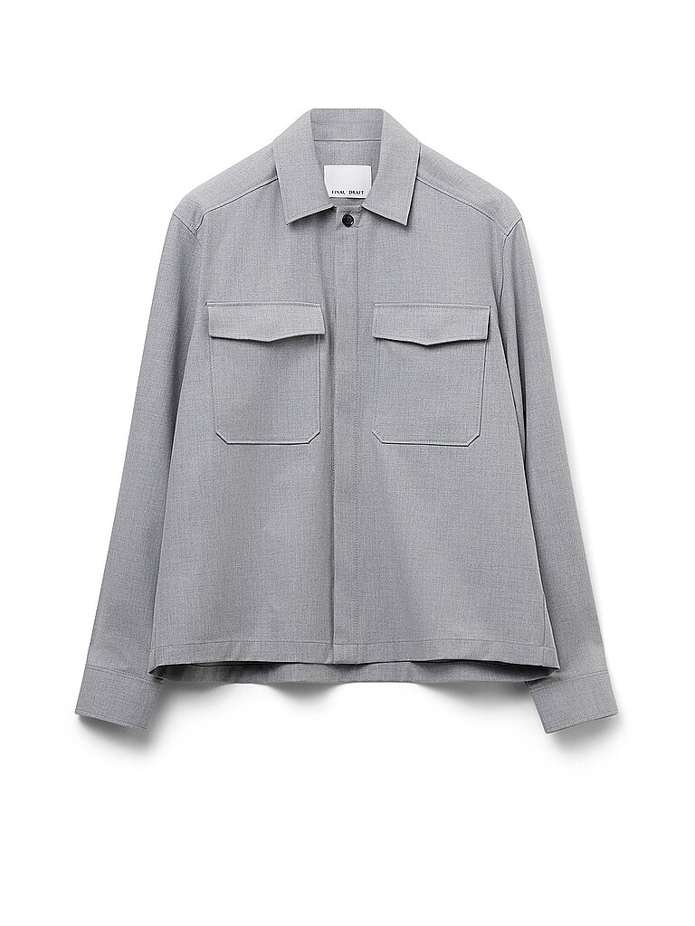 FINAL DRAFT Overshirt 555 hellgrau | M