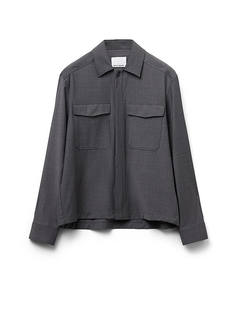 FINAL DRAFT Overshirt 555 grau | M