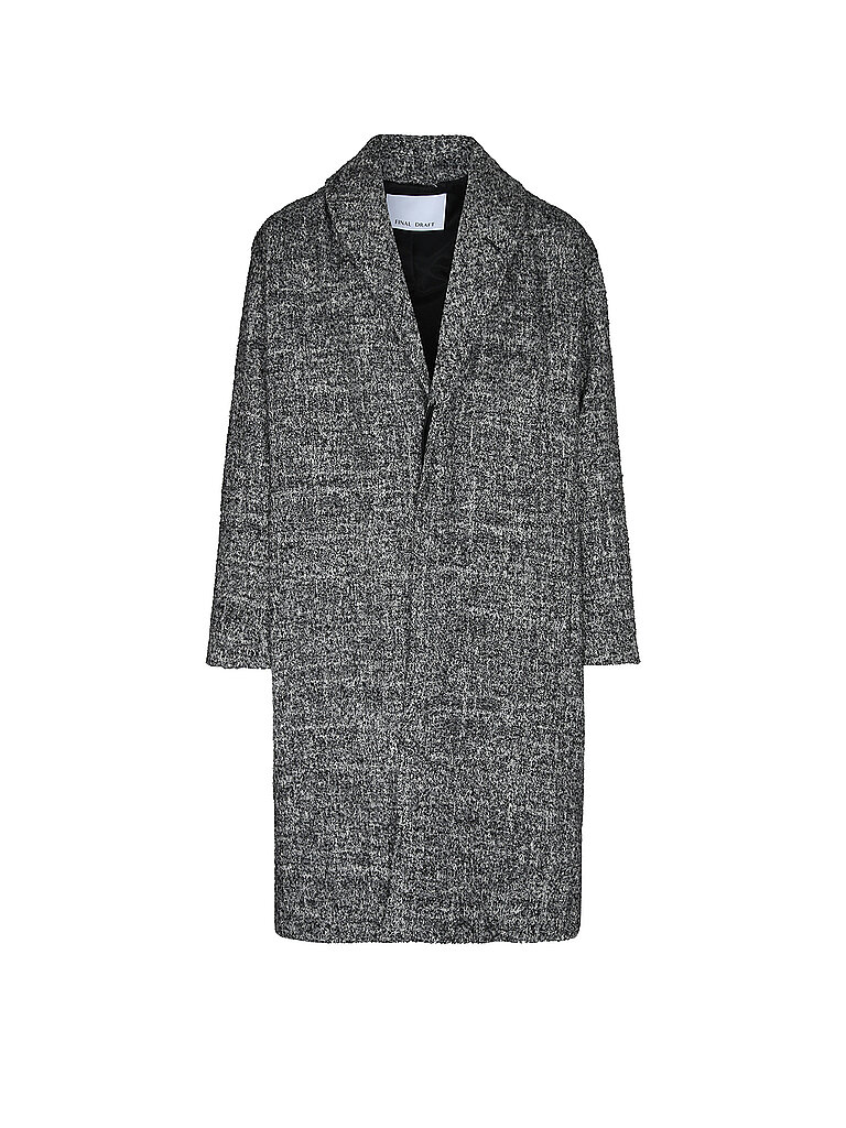 FINAL DRAFT Wollmantel Oversized Fit 101 braun | L