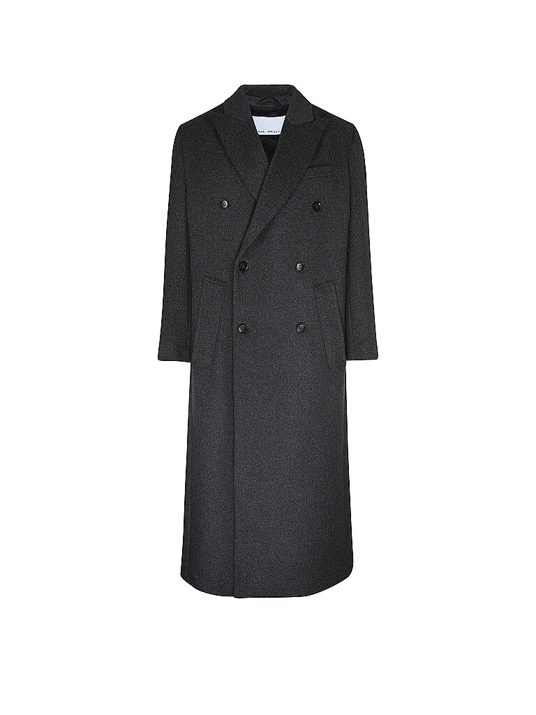 FINAL DRAFT Wollmantel Oversized Fit 101 grau | XL
