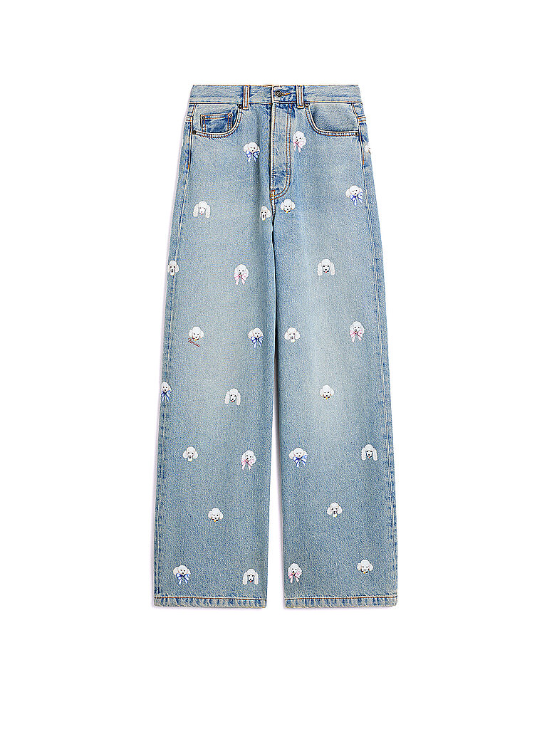Jeans Wide Leg hellblau 26 damen