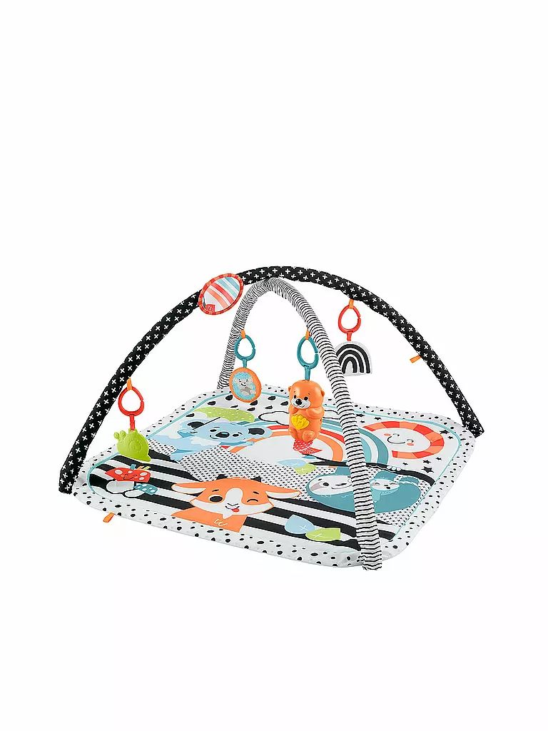 FISHER PRICE | Tierfreunde Kontrast-Spieldecke | bunt