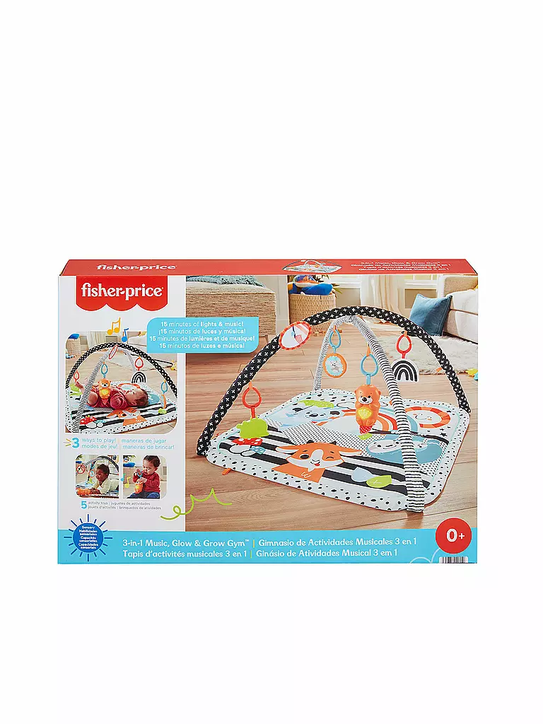 FISHER PRICE | Tierfreunde Kontrast-Spieldecke | bunt