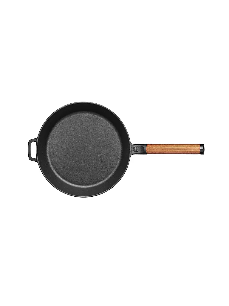 FISKARS | Gusseisen-Bratpfanne NORDEN 28cm Schwarz/Birke | schwarz