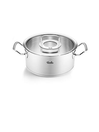 FISSLER | Kochtopf mit Glasdeckel ORIGINAL PROFI COLLECTION 24cm/4,6l Edelsathl