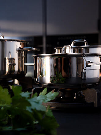 FISSLER | Bratentopf mit Glasdeckel VISEO PRO 20cm/2,4l Edelstahl