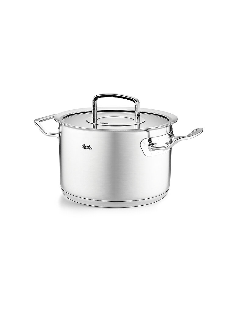 Kochtopf mit Deckel ORIGINAL PROFI COLLECTION 20cm/4l Edelstahl/Matt silber baby