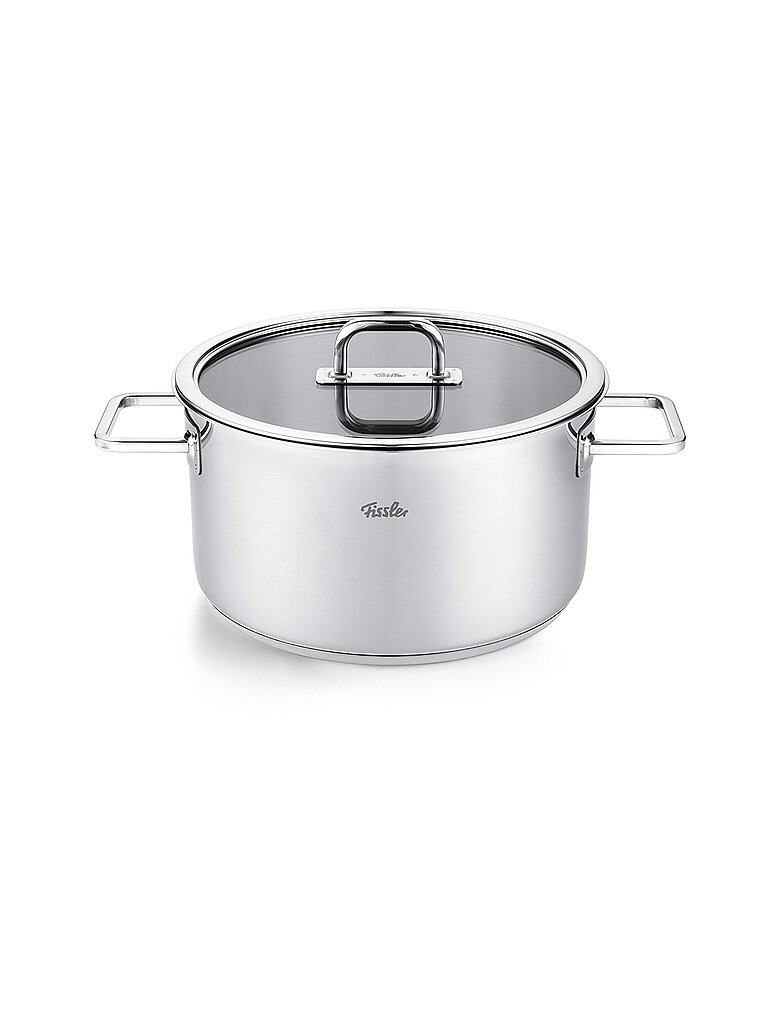 Kochtopf mit Glasdeckel VISEO PRO 24cm/5,7cm Edelstahl silber baby