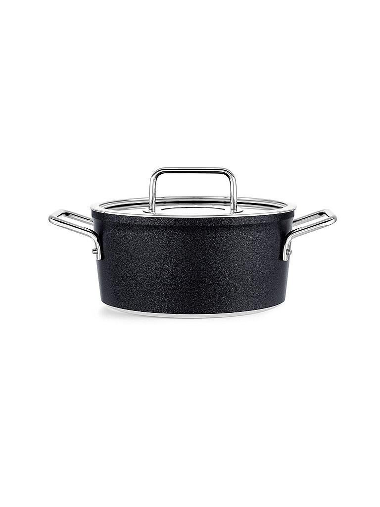Kochtopf mit Gasdeckel ADAM0ANT 20cm/2,7l Anihaft/Schwarz schwarz baby