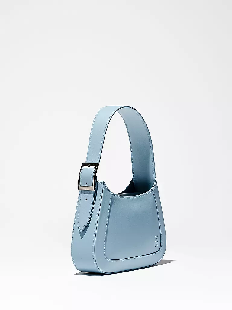 FIVE FORTY | Ledertasche - Mini Bag GAIA | hellblau