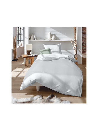 FLEURESSE | Interlock Jersey Bettwäsche 70x90cm/140x200cm Silber