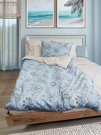 FLEURESSE | Satin Bettwäsche MIAMI 70x90cm/140x200cm  Powder Blue